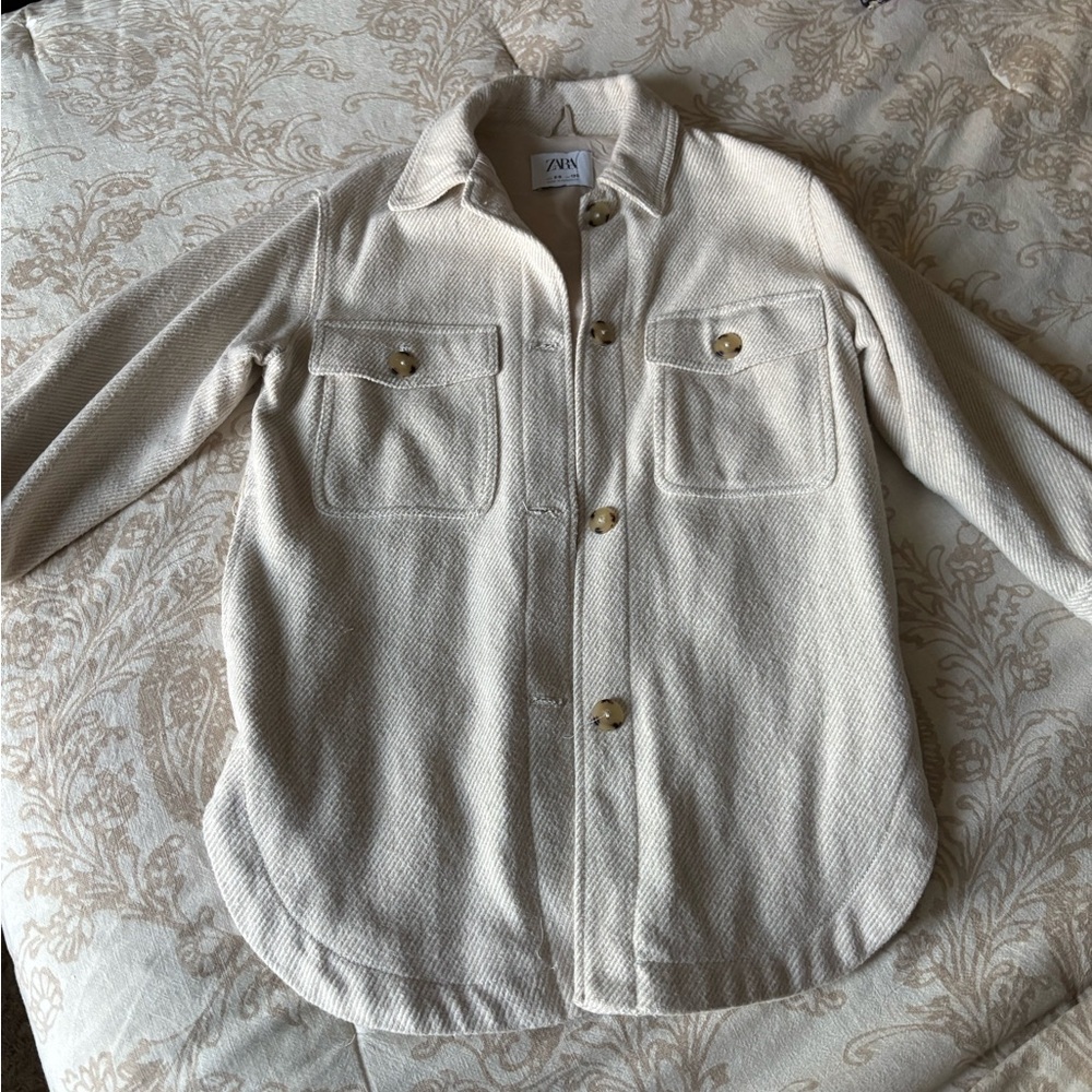 Zara kids Cream Utility Jacket